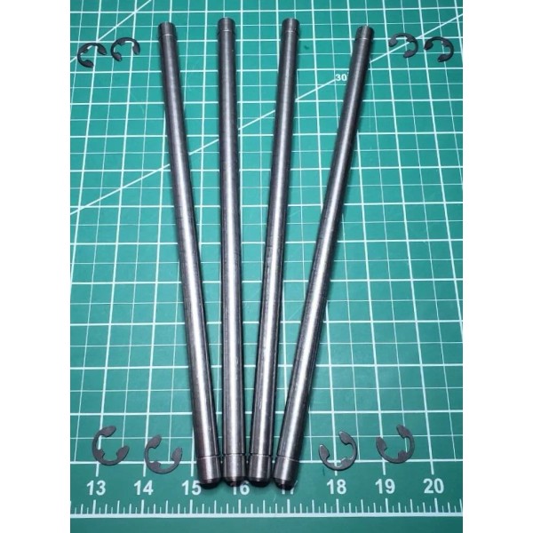 Unbranded 539106642 Blade Shaft Set of 4 With E-Clips Fits:Husqvarna,