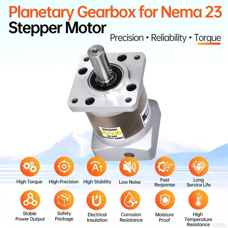 YEJMKJ Ratio 50:1 Planetary Gearbox for Nema 23 Stepper Motor