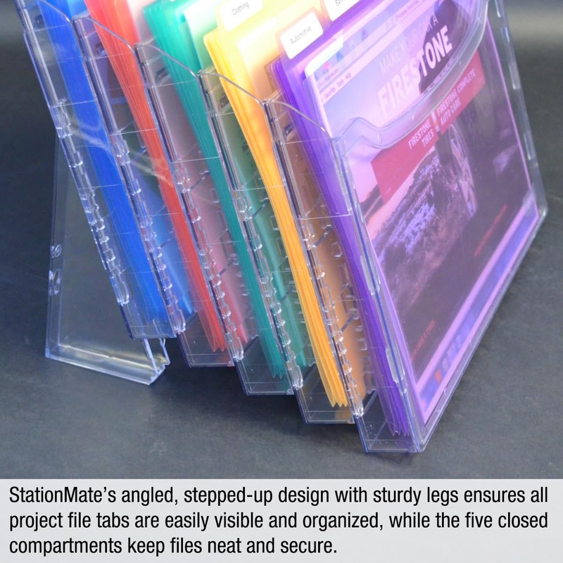 Ultimate Office StationMate Desktop Organizer (Includes 25, 5th-Cut PocketFiles). Complete