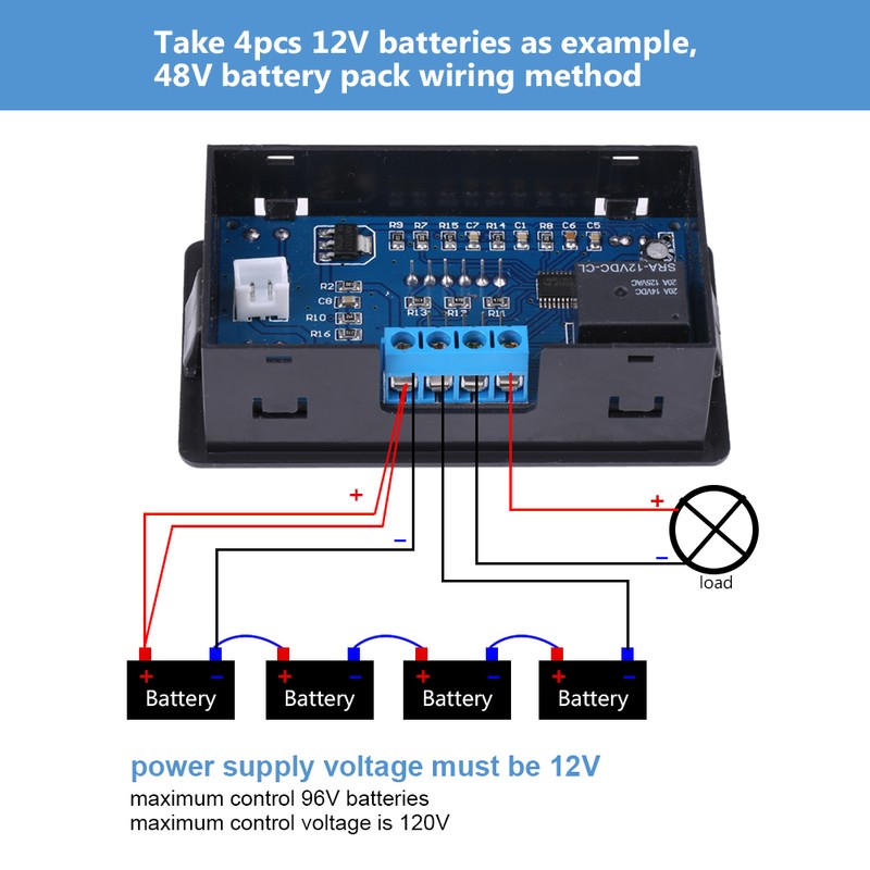 Battery Low Voltage Cut off Automatic Switch On Protection Undervoltage