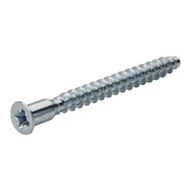 Confirmat Screws Phillips PZ3 6.3 x 50 mm Countersunk Head One-Piece Connector Corner Connector Screws Furniture Connection Screws Cabinet Connector Screws Galvanised Steel Pack of 50 SOTECH