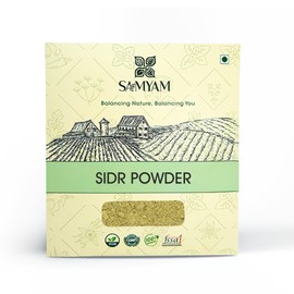 SAMYAM Natural Sidr/Jujube Powder - 200g Pack | Natural Hair and Body Cleanser, Herbal Soap