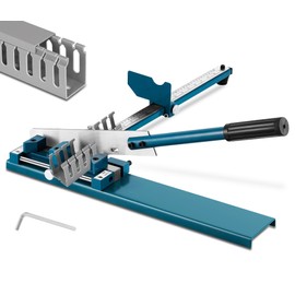 MXBAOHENG Wire Duct Cutter Tool PVC Trunking Cutter Machine with Ruler for Open Slot Plastic Wire Duct and Cover