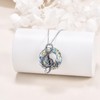 ONEFINITY Dragon Necklace 925 Sterling Silver Aurore Boreale Crystal Dragon