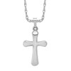 IceCarats 14K Solid White Gold Round Latin Mexican Holy Cross