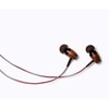 Symphonized DRM red Gray DRM Premium Genuine Wood in-Ear Noise-isolating