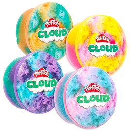 Play-Doh Scented Cloud, 4-Piece Bundle Pack, Play Doh Kit, Popular Kids Toys, Party Favors for Ages 8-12, Playdoh Compound & Bulk Packs, Kids Gifts 8-12
