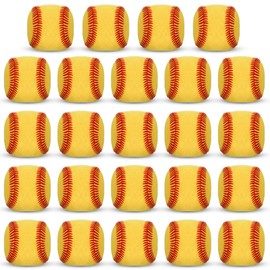 Liliful 24 Pcs 2.56 Inch Footbag Bulk Small Hacky Ball Multicolored Foot Sack Indoor Outdoor Toy for Kids Adults Teens Beginners Funny Gifts Juggling Playing Games Party Favors(Softball)