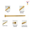 Professional All Purpose Deck Screws #8 x 2”, 50 Count/6.06oz,