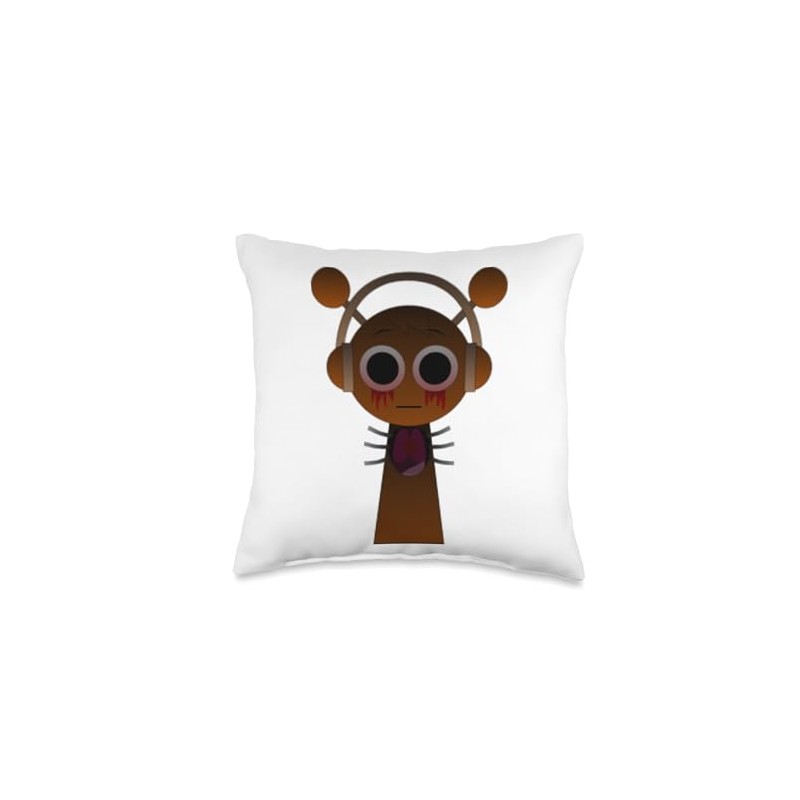 Horror Oren from Sprunki! Throw Pillow