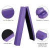 SEGAWE Purple Balance Beam Extra Firm Vinyl Folding Gymnastics Beam