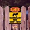 Mastino Napoletano Danger Security System Door Sign Dog Sign
