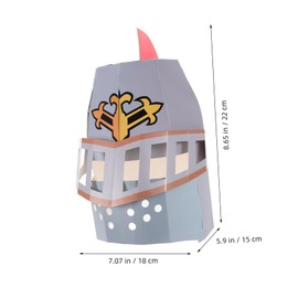 Beavorty DIY Knight Helmet for Fun Paper Craft Mask Accessory for Medieval Party Decorations Creative Costume Favor Safe Comfortable Design Engaging DIY Activity