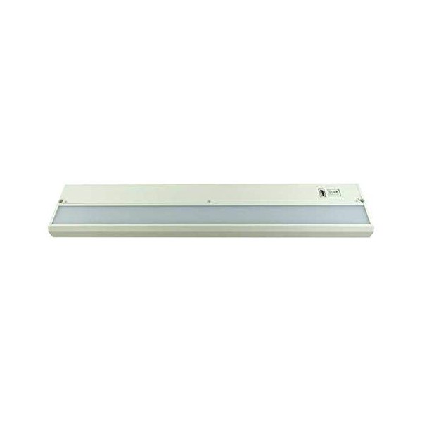 22" LED Under Cabinet with USB Charging Port and Convenience Outlet - Eco II Series G22-WH-CP-CO-U by Radionic Hi-Tech