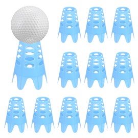 TIXIPEM Golf Simulator Tees [12PCS] - Plastic Golf Tees Use for Home & Outdoor & Indoor Driving Range & Winter Turf - [Blue - 1.77 IN]