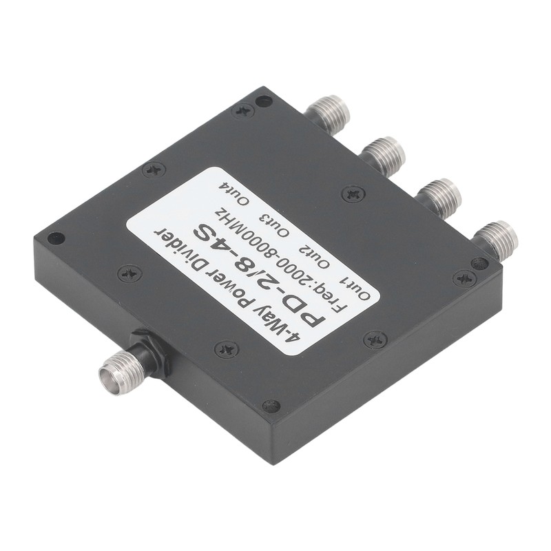 SMA Microstrip Power Splitter Combiner 2‑8GHz Stainless Steel 4 Way