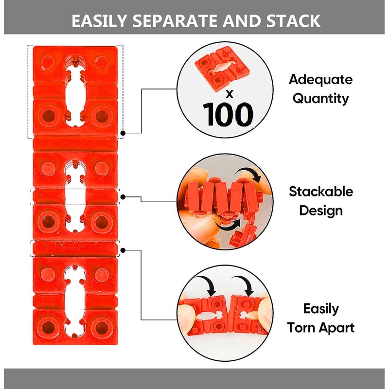 100pcs Outlet Spacers for Electrical Box, Electrical Outlet Spacers Shims