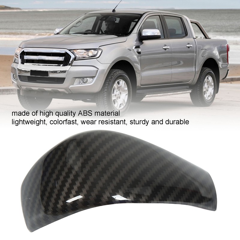 Carbon Fiber Style Gear Shift Head Cover Trim Car Modification