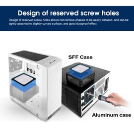 QANYEGN PC Fan Dust Mesh, Computer Cooler Fan Dust Filter, Computer Case Fan Dust Filter, Magnetic Frame PC Fan Dust Mesh for All Computer Cases(5pcs, 12cm)