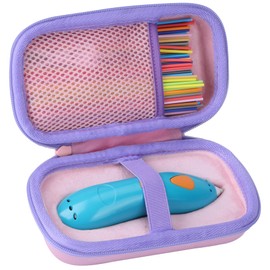 Peyyargo Storage Case Compatible with 3Doodler Start+ Essentials 3D Pen (Pink + Lilac)