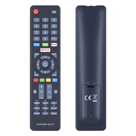 TCNOUMT Replacement Remote Control Compatible with Dyon TV Smart 32 XT D800168 Movie Smart 43 XT D800169 - No Setup Required
