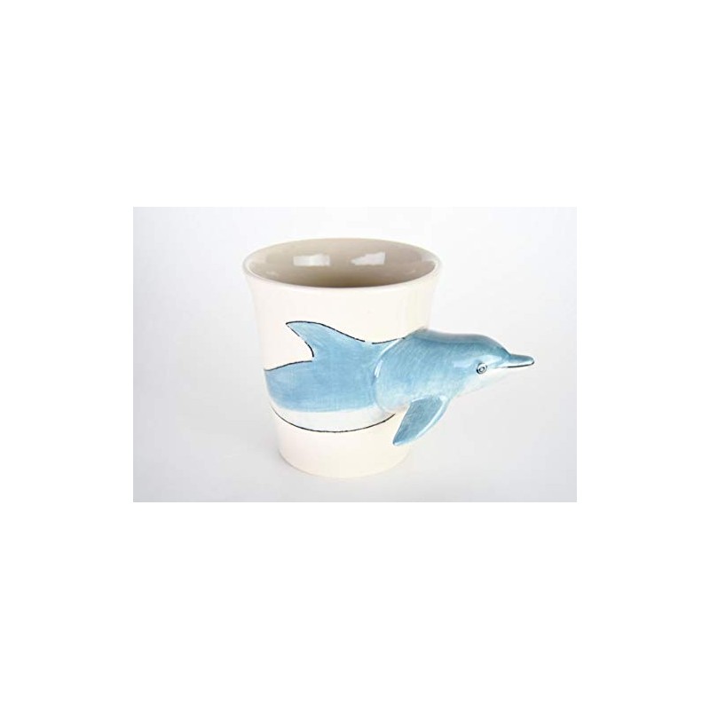Dolphin Coffee Mug with 3D Handle – Ceramic Dolphin Cup,