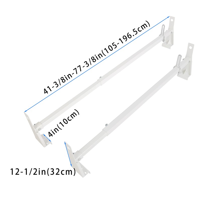 KUAFU Universal 41-77in Cargo Van Ladder Rack Roof Compatible with