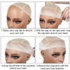QOMJUFA Pack of 2 Elastic Wig Grips, Wig Headband, Skin-Coloured,