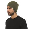 Minus33 Gorro reversible de lana merina, micropeso, color azul pizarrón/gris