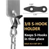 EAORBD S Hook Keeper Rubber S-Hook Retainer for Trailer Tow