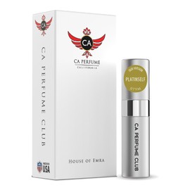 CA Perfume Impression of Platinself for Men Woody Floral Musk Scent Long Lasting Cologne for Men Eau De Parfum Travel Size Refillable Atomizer Spray 0.27 Fl Oz 8ml