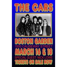THE CARS REPLICA 1982 CONCERT POSTER