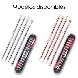 Set de Acero Inoxidable Espinilla Acné Blemish Eliminación de la espinilla Kit de Aguja Herramienta para Mujeres y Hombres cuidado Facial de la Piel P