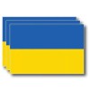 Unbranded 3x ukraine Flag Bumper Decal 2"x3"