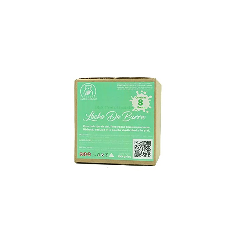 Jabón Artesanal Leche De Burra Piel Madura (8 Piezas)