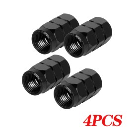 Unbranded Black Aluminum Metal Wheel / Tire Valve Stem Car-Truck Air Caps Covers