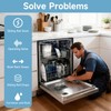 LEYURISE Dishwasher Upper Dishrack Slide Track(Left & Right) Compatible with
