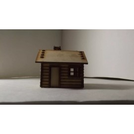Unbranded H.O. Scale Laser Cut Cabin LB#1