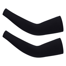 Goture Arm Cover, UV Protection, UPF 50+, Tan, Black, Gray, Cool Feeling, Long Length, Anti-Slip, Summer, Sun Protection, Unisex, Sports, Black