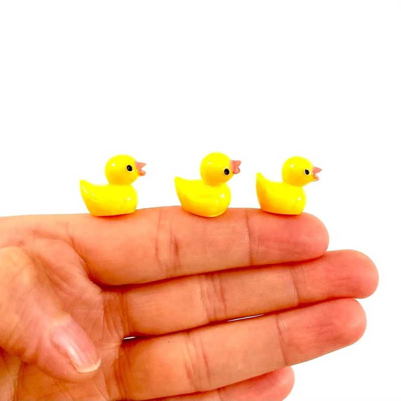 Mini Resin Ducks, Dollhouse Miniature Tiny Resin Ducks, Terrarium Fairy