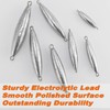 Dr.Fish 5 Pack Trolling Sinker Fishing Sinker Torpedo Lead Double