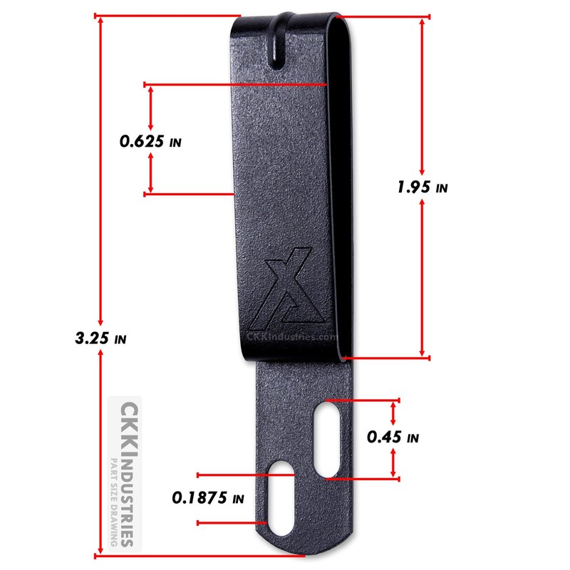 HolsterSmith Universal Metal Belt Clips for Holster Making - (ARC