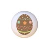 Chocolate Easter Egg KNOB Glossy Ceramic Dresser Drawer Pulls Cabinet