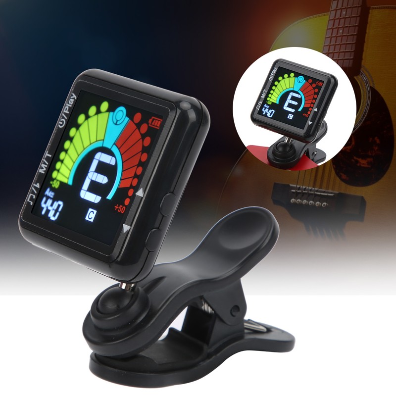 Metronome Tuner Clipon Rechargeable 2 in 1 Multifunctional String Instrument
