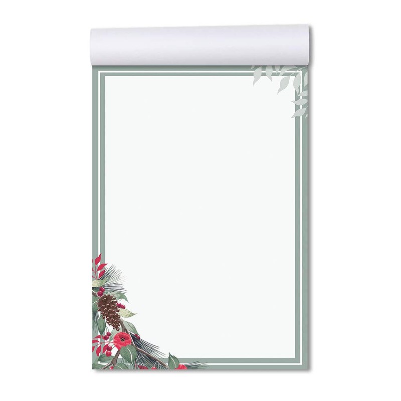 Notepads, writing pads, winter branches, DIN A6 format, 2 pads
