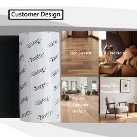 Felt Furniture Pads - 5x40 inch Self Adhesive Felt Pads Roll - Free Cut to Protect Flooring