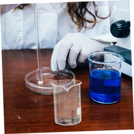 BUGUUYO Accurate Measurement Lab Beakers 6 Pack High Resistant Glass Measuring Cups Easy to Clean and Reusable