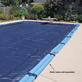 In The Swim Blue 16' x 32' Rectangle Inground Winter Cover - Economy - 8 Year - 7 x 7 Scrim