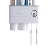 Wall Mounted Toothbrush Holder Multi Function Magnetic Absorption Bathroom Storage