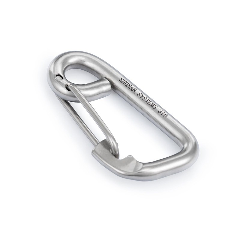 SHONAN 3.1" Marine Boat Hooks, Stainless Steel Carabiner Heavy Duty